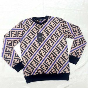 fendi diagonal monogram sweater